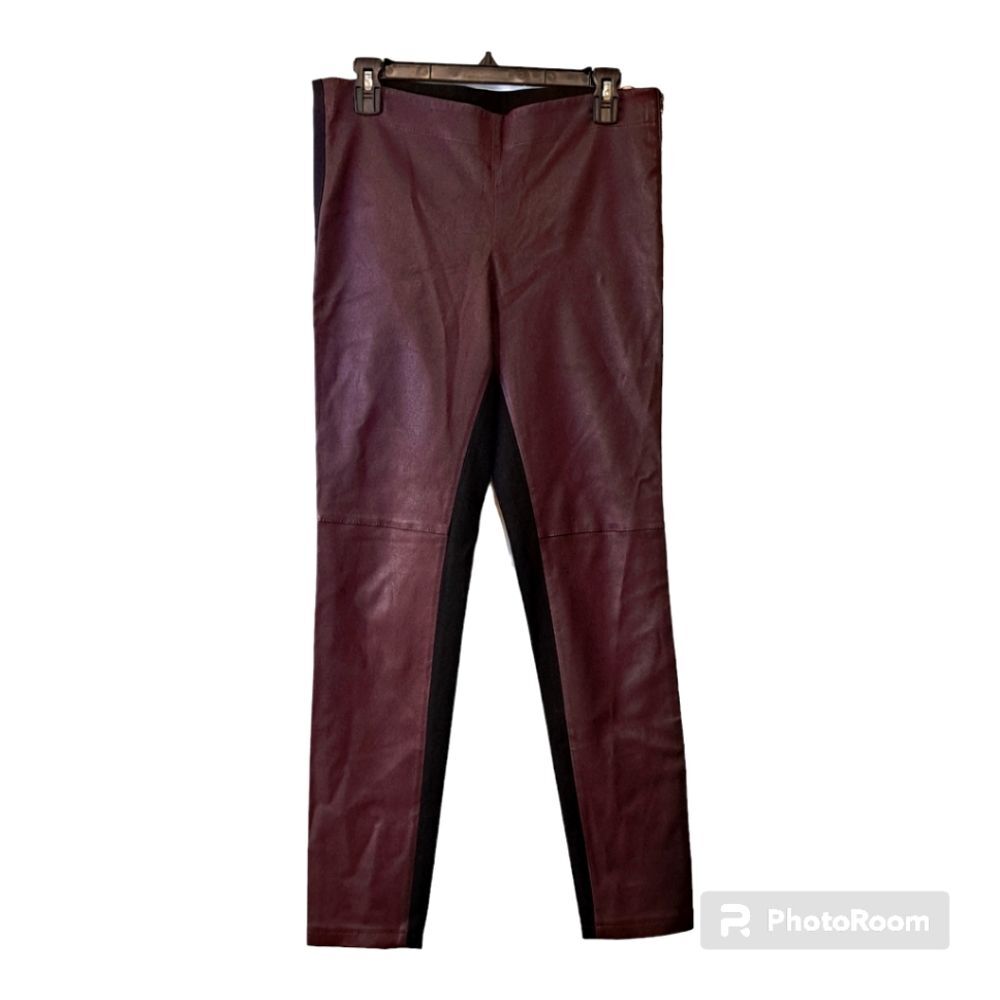 Vintage Tommy Hilfiger Natural Leather Pants Preppy Equestrianism Style Size 10